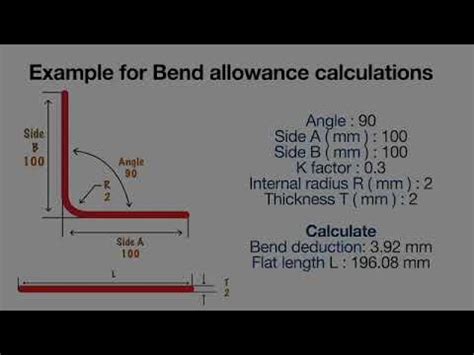 90 degree bend calculation sheet metal|sheet metal bend ratio calculator.